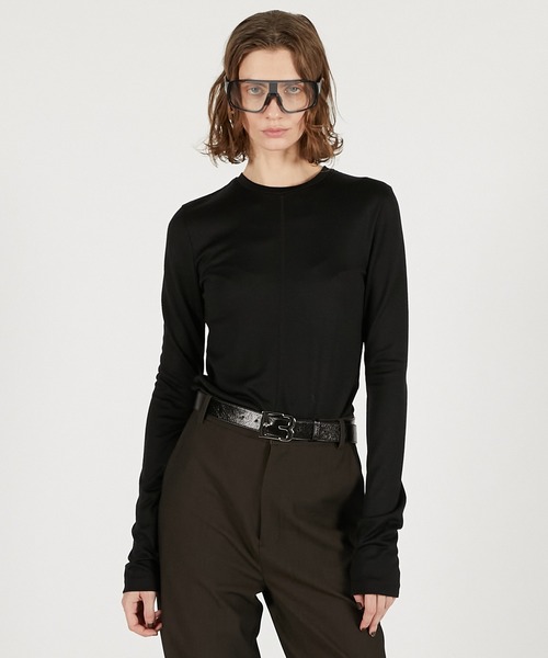 PRANK PROJECT（プランクプロジェクト）の「シンプルクルーネック / Soft Crew Neck Top（Tシャツ/カットソー・レディース・ホワイト/ピンク/グレー/ブラック・FREE）」の3枚目の写真