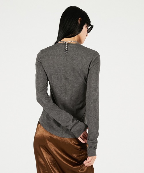 PRANK PROJECT（プランクプロジェクト）の「シンプルクルーネック / Soft Crew Neck Top（Tシャツ/カットソー・レディース・ホワイト/ピンク/グレー/ブラック・FREE）」の20枚目の写真