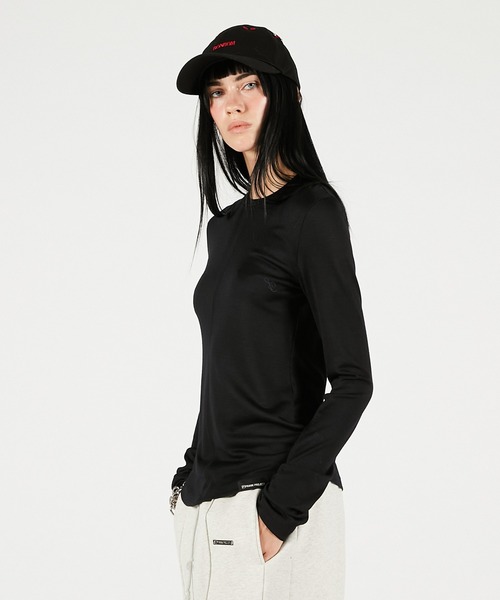 PRANK PROJECT（プランクプロジェクト）の「シンプルクルーネック / Soft Crew Neck Top（Tシャツ/カットソー・レディース・ホワイト/ピンク/グレー/ブラック・FREE）」の19枚目の写真