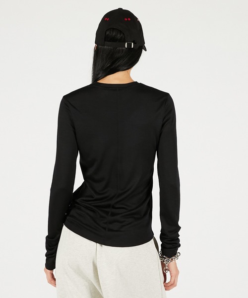 PRANK PROJECT（プランクプロジェクト）の「シンプルクルーネック / Soft Crew Neck Top（Tシャツ/カットソー・レディース・ホワイト/ピンク/グレー/ブラック・FREE）」の17枚目の写真