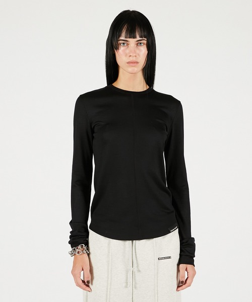 PRANK PROJECT（プランクプロジェクト）の「シンプルクルーネック / Soft Crew Neck Top（Tシャツ/カットソー・レディース・ホワイト/ピンク/グレー/ブラック・FREE）」の13枚目の写真