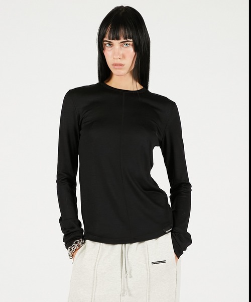 PRANK PROJECT（プランクプロジェクト）の「シンプルクルーネック / Soft Crew Neck Top（Tシャツ/カットソー・レディース・ホワイト/ピンク/グレー/ブラック・FREE）」の14枚目の写真