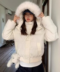 CABLE KNIT FAUX FUR ブルゾン（ブルゾン）｜LAGUA GEM（ラグアジェム