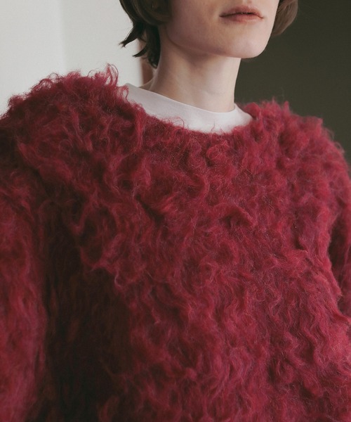 MANOF（マノフ）の「FLUFFY KNIT（ニット/セーター・レディース・ベージュ/チャコールグレー/ピンク・F）」の22枚目の写真
