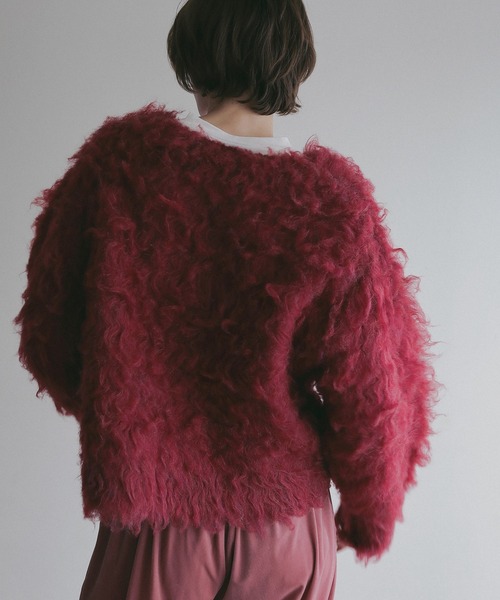 MANOF（マノフ）の「FLUFFY KNIT（ニット/セーター・レディース・ベージュ/チャコールグレー/ピンク・F）」の21枚目の写真