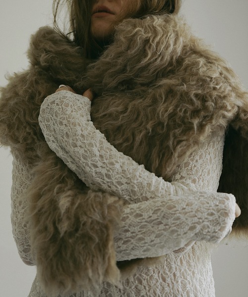 MANOF（マノフ）の「FLUFFY KNIT（ニット/セーター・レディース・ベージュ/チャコールグレー/ピンク・F）」の12枚目の写真