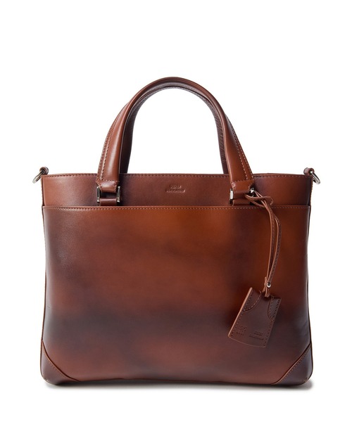 MEN'S BIGI(メンズビギ)の「【SEEKER/シーカー】別注 ムラレザー2WAYブリーフケース(トートバッグ・メンズ・グレー/キャメル/ブラック・FREE)」の1枚目の写真