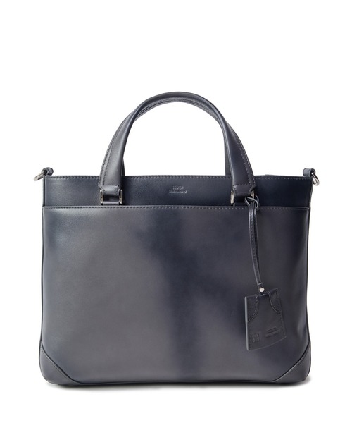 MEN'S BIGI(メンズビギ)の「【SEEKER/シーカー】別注 ムラレザー2WAYブリーフケース(トートバッグ・メンズ・グレー/キャメル/ブラック・FREE)」の3枚目の写真
