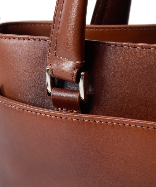 MEN'S BIGI(メンズビギ)の「【SEEKER/シーカー】別注 ムラレザー2WAYブリーフケース(トートバッグ・メンズ・グレー/キャメル/ブラック・FREE)」の12枚目の写真