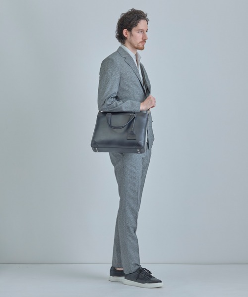 SEEKER/シーカー】別注 ムラレザー2WAYブリーフケース（トートバッグ