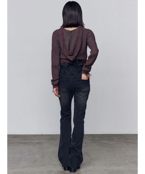 EMODA（エモダ）の「ダメージニットフーディ（ニット/セーター・レディース・ネイビー/レッド/ブラック・FREE）」の18枚目の写真