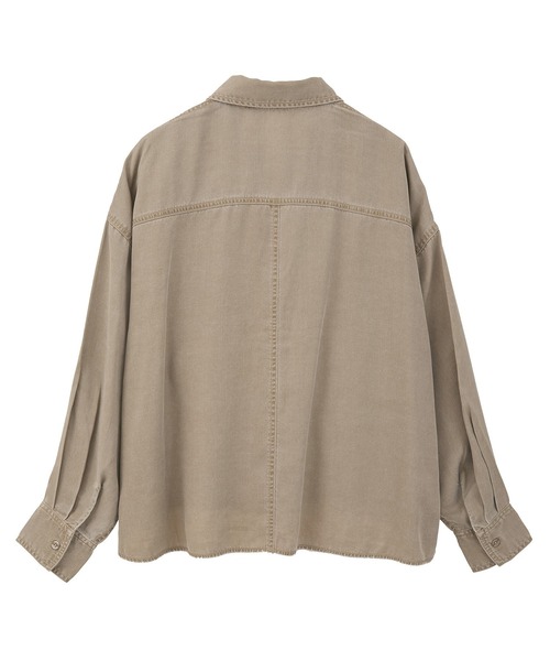 Green　Parks（グリーンパークス）の「裾フリンジヴィンテージ風シャツ（シャツ/ブラウス・レディース・グリーン/ブラウン・FREE）」の20枚目の写真