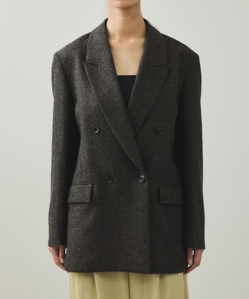 EMOELLE】ウールネップテーラードジャケット（テーラードジャケット