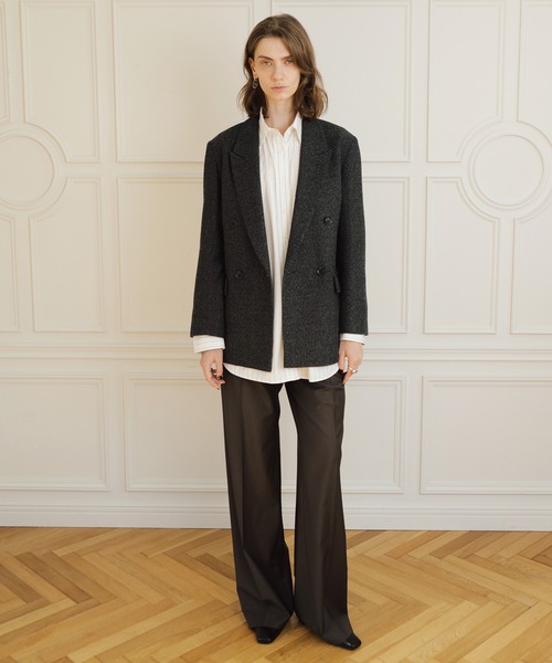 EMOELLE】ウールネップテーラードジャケット（テーラードジャケット