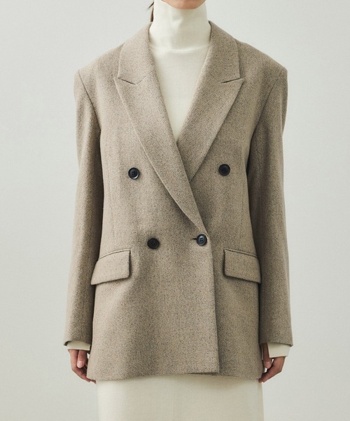 EMOELLE】ウールネップテーラードジャケット（テーラードジャケット