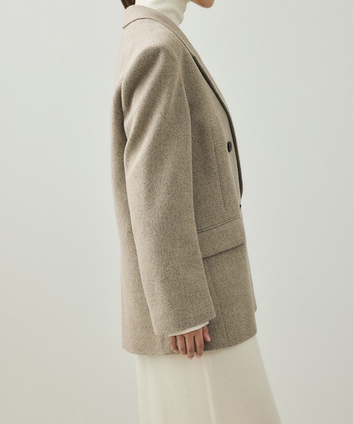 EMOELLE】ウールネップテーラードジャケット（テーラードジャケット