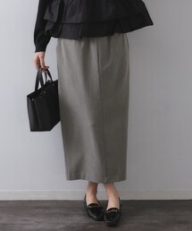 OPAQUE.CLIP | 裏起毛イージーナロースカート／ネオサーモ【蓄熱素材／洗濯機洗い可(スカート)