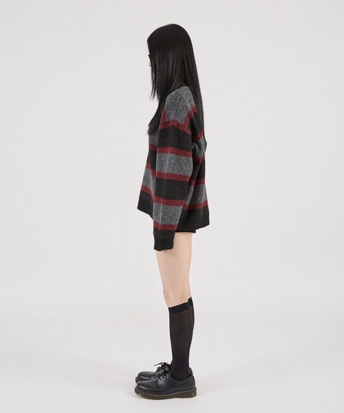 FTW(エフティダブリュー)の「【UNISEX】ASSORT CREW-NECK KNIT(ニット/セーター・メンズ・ブラック/ライトブルー/カーキ/グレー・MEDIUM/SMALL/LARGE)」の20枚目の写真