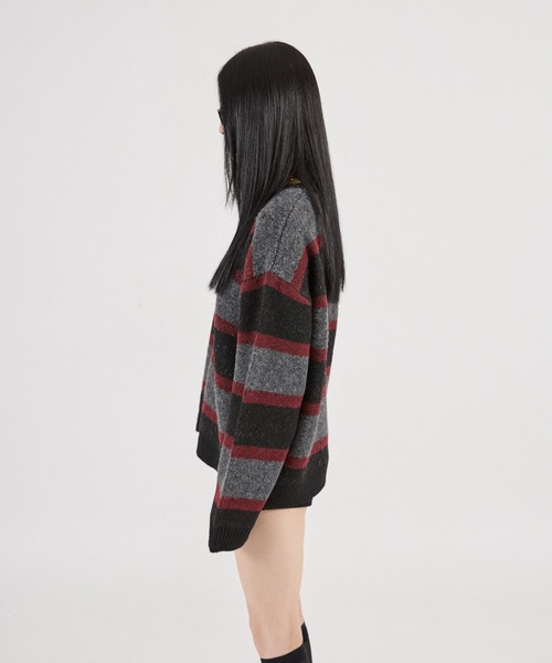 FTW(エフティダブリュー)の「【UNISEX】ASSORT CREW-NECK KNIT(ニット/セーター・メンズ・ブラック/ライトブルー/カーキ/グレー・MEDIUM/SMALL/LARGE)」の14枚目の写真