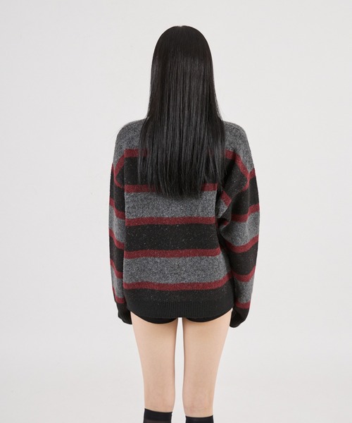 FTW(エフティダブリュー)の「【UNISEX】ASSORT CREW-NECK KNIT(ニット/セーター・メンズ・ブラック/ライトブルー/カーキ/グレー・MEDIUM/SMALL/LARGE)」の15枚目の写真