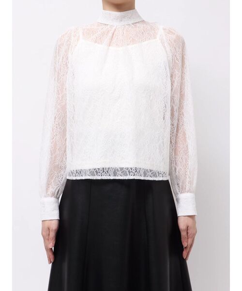 MERCURYDUO（マーキュリーデュオ）の「2WAYバックリボンレースブラウス（シャツ/ブラウス・レディース・ピンク/オフホワイト/ブルー・FREE）」の18枚目の写真