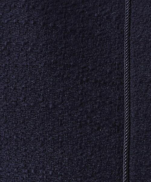 OPAQUE.CLIP（オペークドットクリップ）の「≪通勤・セレモニー対応≫ コットンツイードジャケット（ノーカラージャケット・レディース・ネイビー/オフホワイト/ブラック系3・42/40/38/36）」の11枚目の写真