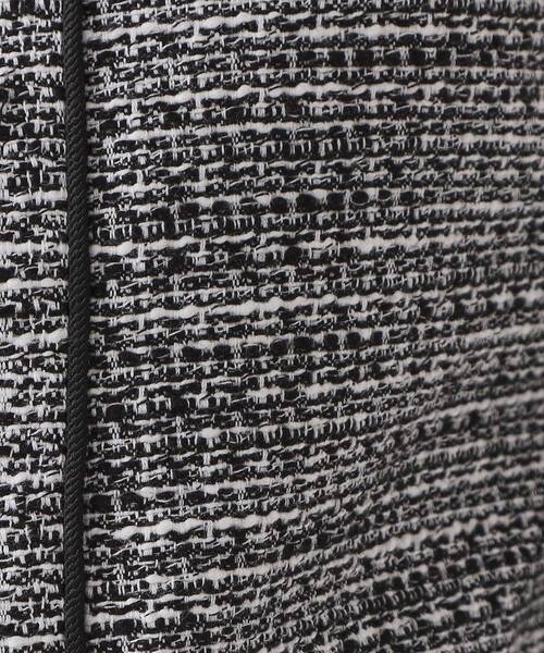 OPAQUE.CLIP（オペークドットクリップ）の「≪通勤・セレモニー対応≫ コットンツイードジャケット（ノーカラージャケット・レディース・ネイビー/オフホワイト/ブラック系3・42/40/38/36）」の15枚目の写真