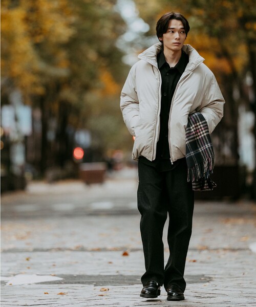 green label relaxing（グリーンレーベルリラクシング）の「DICROS スタンド ダウン ブルゾン -撥水-（ダウンジャケット/コート・メンズ・ブラック/ナチュラル/ロイヤルブルー・S/M/L/XL）」の5枚目の写真