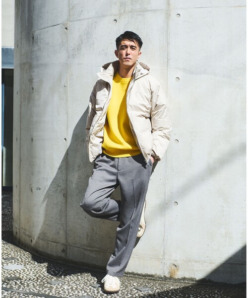 green label relaxing（グリーンレーベルリラクシング）の「DICROS スタンド ダウン ブルゾン -撥水-（ダウンジャケット/コート・メンズ・ブラック/ナチュラル/ロイヤルブルー・S/M/L/XL）」の7枚目の写真