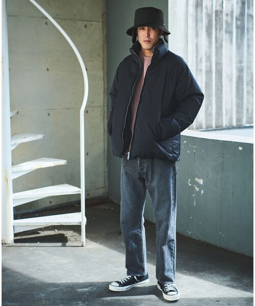 green label relaxing（グリーンレーベルリラクシング）の「DICROS スタンド ダウン ブルゾン -撥水-（ダウンジャケット/コート・メンズ・ブラック/ナチュラル/ロイヤルブルー・S/M/L/XL）」の10枚目の写真