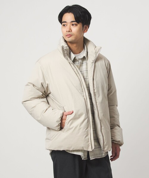 green label relaxing（グリーンレーベルリラクシング）の「DICROS スタンド ダウン ブルゾン -撥水-（ダウンジャケット/コート・メンズ・ブラック/ナチュラル/ロイヤルブルー・S/M/L/XL）」の14枚目の写真