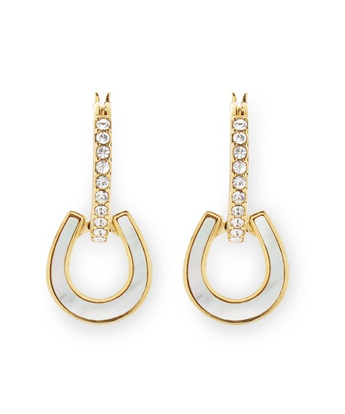 LANVIN en Bleu(ランバンオンブルー)の「馬蹄モチーフ ピアス(ピアス(両耳用)・レディース・ゴールド/シルバー・ONE SIZE)」の2枚目の写真