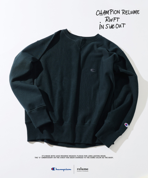 Champion（チャンピオン）の「CHAMPION / チャンピオン 別注 ”インサイドアウト”  スウェット（スウェット・メンズ・アイボリー/ブラック系その他/ネイビー・MEDIUM/X-LARGE/LARGE）」の3枚目の写真
