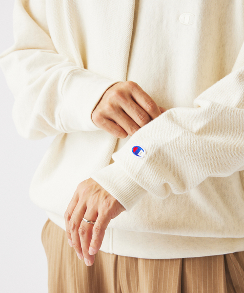 Champion（チャンピオン）の「CHAMPION / チャンピオン 別注 ”インサイドアウト”  スウェット（スウェット・メンズ・アイボリー/ブラック系その他/ネイビー・MEDIUM/X-LARGE/LARGE）」の5枚目の写真