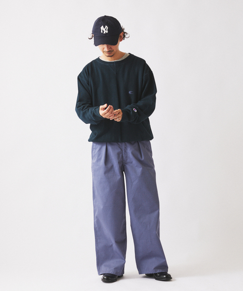Champion（チャンピオン）の「CHAMPION / チャンピオン 別注 ”インサイドアウト”  スウェット（スウェット・メンズ・アイボリー/ブラック系その他/ネイビー・MEDIUM/X-LARGE/LARGE）」の8枚目の写真