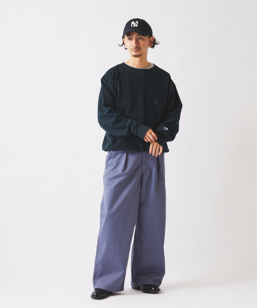 Champion（チャンピオン）の「CHAMPION / チャンピオン 別注 ”インサイドアウト”  スウェット（スウェット・メンズ・アイボリー/ブラック系その他/ネイビー・MEDIUM/X-LARGE/LARGE）」の9枚目の写真