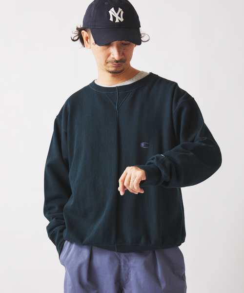 Champion（チャンピオン）の「CHAMPION / チャンピオン 別注 ”インサイドアウト”  スウェット（スウェット・メンズ・アイボリー/ブラック系その他/ネイビー・MEDIUM/X-LARGE/LARGE）」の11枚目の写真