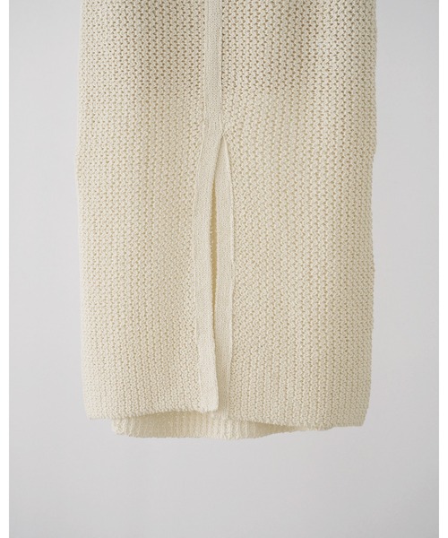 anuke（アンヌーク）の「Crochet Knit Skirt（スカート・レディース・アイボリー/ブラック・36inch/38inch）」の5枚目の写真