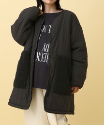 LEPSIM(レプシィム)の【産前・産後対応】マタニティ/リバーシブルボアキルトコート 571646(マタニティウェア/グッズ)