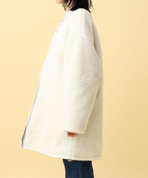 セール】【産前・産後対応】マタニティ／リバーシブルボアキルトコート