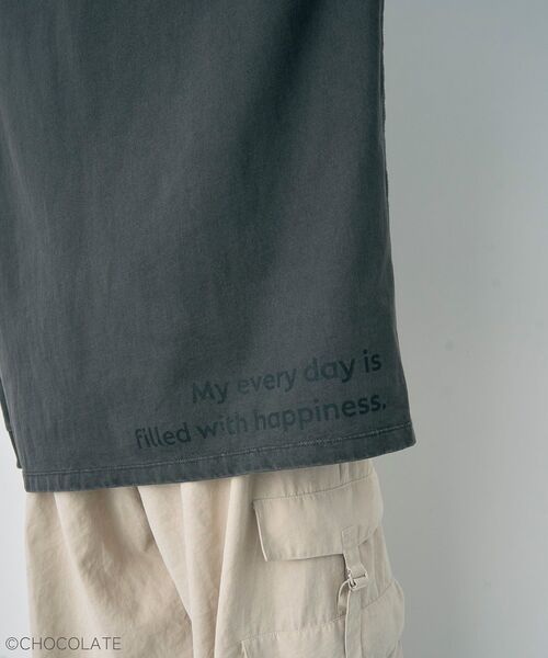 YECCA VECCA（イェッカヴェッカ）の「Whippi&WrappiプリントロンTee①（Tシャツ/カットソー・レディース・チャコールグレー/アイボリー・FREE）」の12枚目の写真