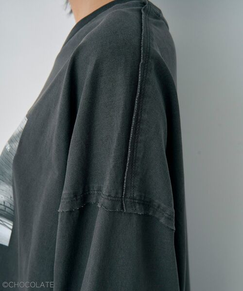 YECCA VECCA（イェッカヴェッカ）の「Whippi&WrappiプリントロンTee①（Tシャツ/カットソー・レディース・チャコールグレー/アイボリー・FREE）」の13枚目の写真