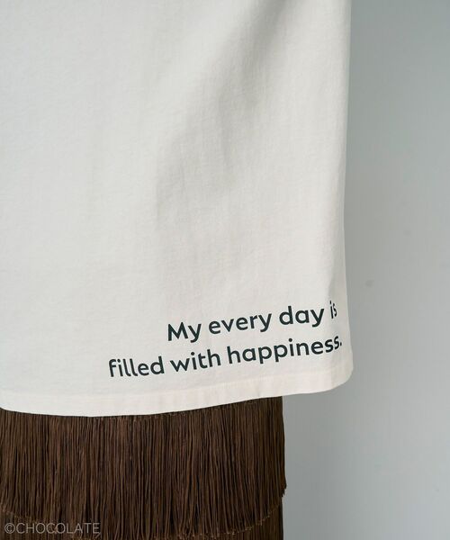 YECCA VECCA（イェッカヴェッカ）の「Whippi&WrappiプリントロンTee①（Tシャツ/カットソー・レディース・チャコールグレー/アイボリー・FREE）」の20枚目の写真