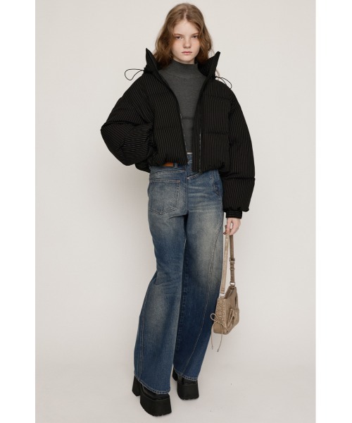 セール】2WAY STRIPE PUFFER BZ ツーウェイ ストライプ パッファー