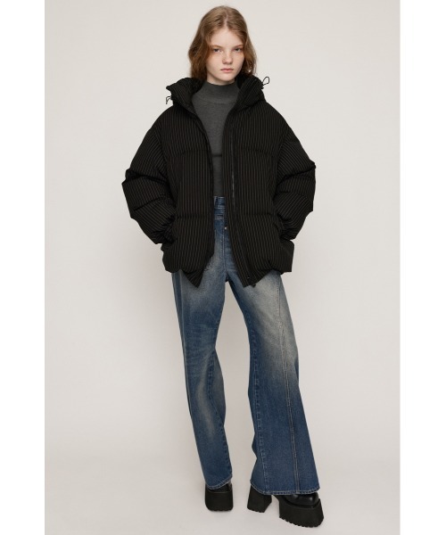 セール】2WAY STRIPE PUFFER BZ ツーウェイ ストライプ パッファー
