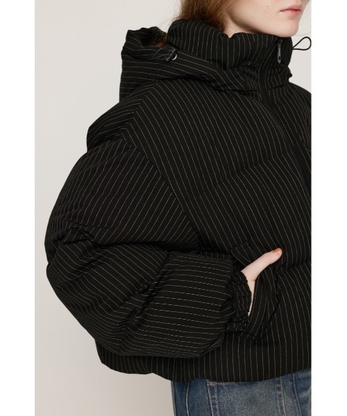 SLY（スライ）の「2WAY STRIPE PUFFER BZ ツーウェイ ストライプ パッ 