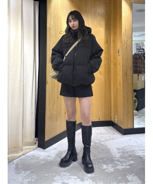 セール】2WAY STRIPE PUFFER BZ ツーウェイ ストライプ パッファー