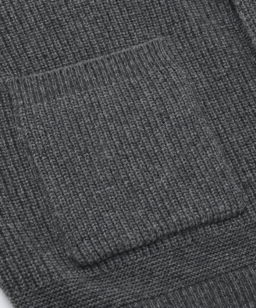 FRIZMWORKS(フリズムワークス)の「HEAVY WOOL ROUND CARDIGAN _ DARK GRAY(カーディガン/ボレロ・メンズ・その他・X-LARGE/SMALL/MEDIUM/LARGE)」の4枚目の写真