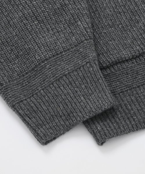 FRIZMWORKS(フリズムワークス)の「HEAVY WOOL ROUND CARDIGAN _ DARK GRAY(カーディガン/ボレロ・メンズ・その他・X-LARGE/SMALL/MEDIUM/LARGE)」の5枚目の写真
