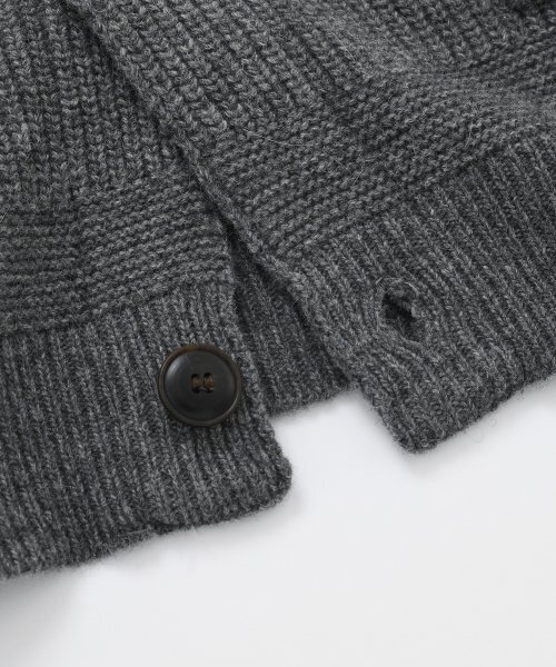 FRIZMWORKS(フリズムワークス)の「HEAVY WOOL ROUND CARDIGAN _ DARK GRAY(カーディガン/ボレロ・メンズ・その他・X-LARGE/SMALL/MEDIUM/LARGE)」の7枚目の写真